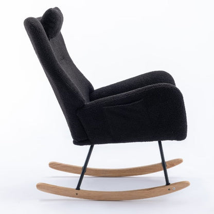 Teddy Fabric Wingback Glider