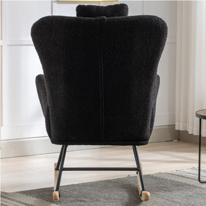 Teddy Fabric Wingback Glider