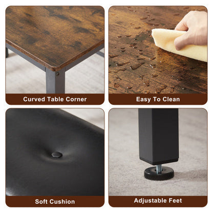 Industrial Dining Table & Chair Set