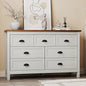 Antique White 7-Drawer Farmhouse Dresser