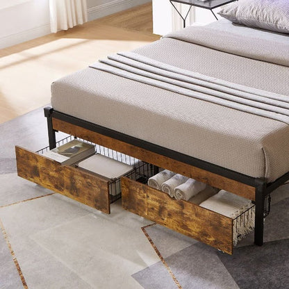 Full Bed with Drawers
