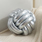 Silver Knot Ball Pillow