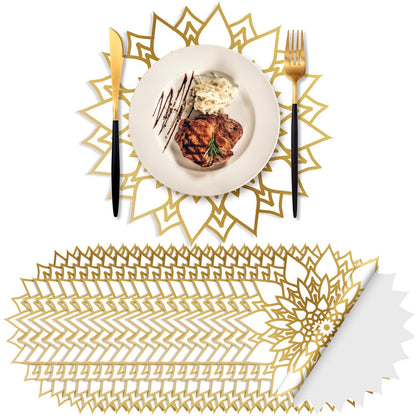 Gold Disposable Paper Placemats (100 Pack)