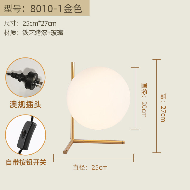 Nordic Bedroom Table Lamp – Modern Reading Lamp