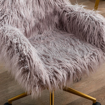 Faux Fur Makeup Chair