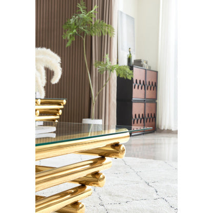 Rectangular Steel Coffee Table