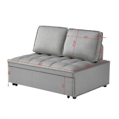 Velvet Convertible Sofa Bed