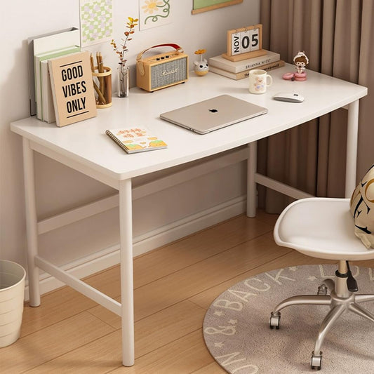 White Compact Study Desk