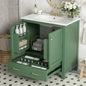 30" Gray Bathroom Vanity with Sink