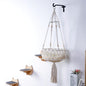 Macrame Boho Wall-Mounted Cat Hammock