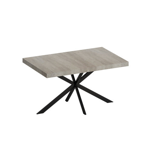 Grey Retro Extendable Dining Table