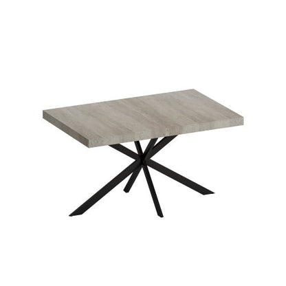 Grey Retro Extendable Dining Table