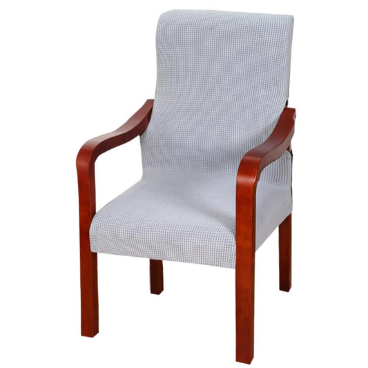 Silver Stretch Accent Chair Cover