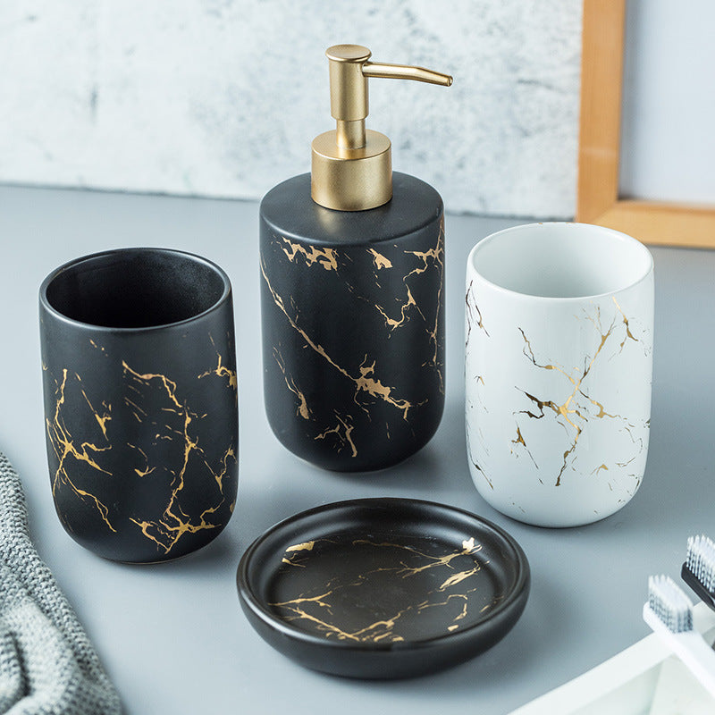Marble Pattern Bathroom Vanity Set