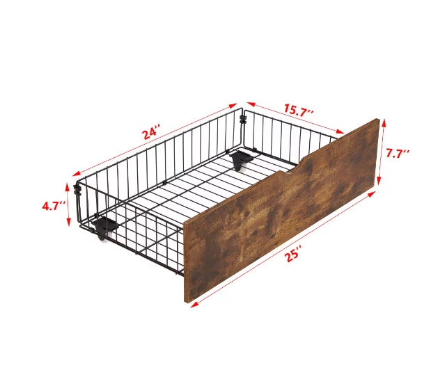 Full Bed with Drawers