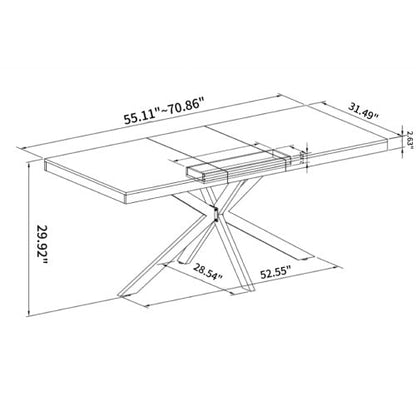 Retro Extendable Dining Table