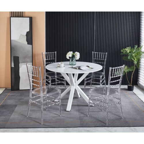 Plastic Dining Chair Set of 4