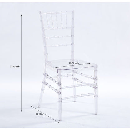 Plastic Dining Chair Set of 4