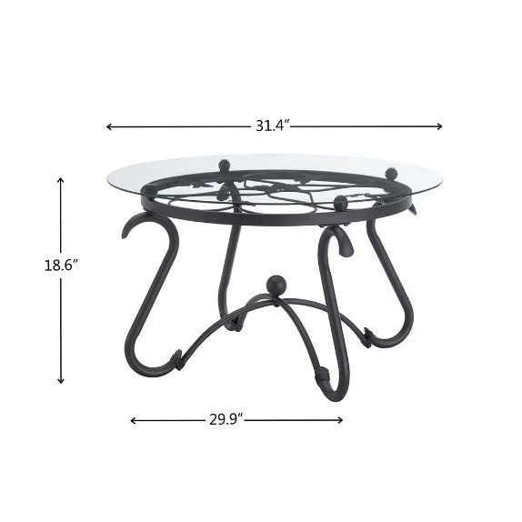 Glass Coffee Table Set
