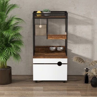 Cat Litter Box Cabinet & Tree
