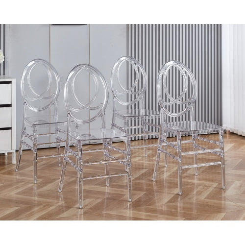 Plastic Dining Chair Set of 4 (II)
