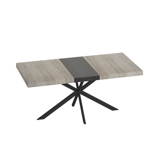 Grey Retro Extendable Dining Table