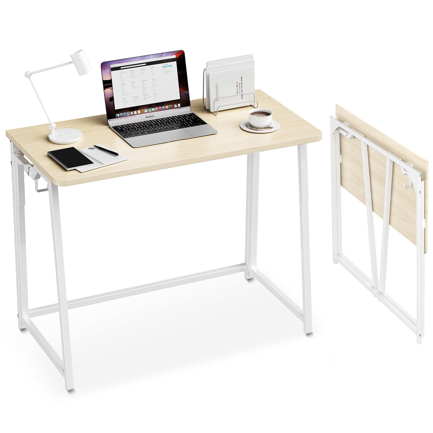 Foldable Oak Writing Desk