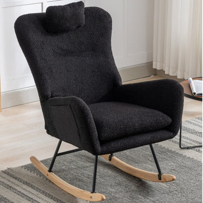 Teddy Fabric Wingback Glider