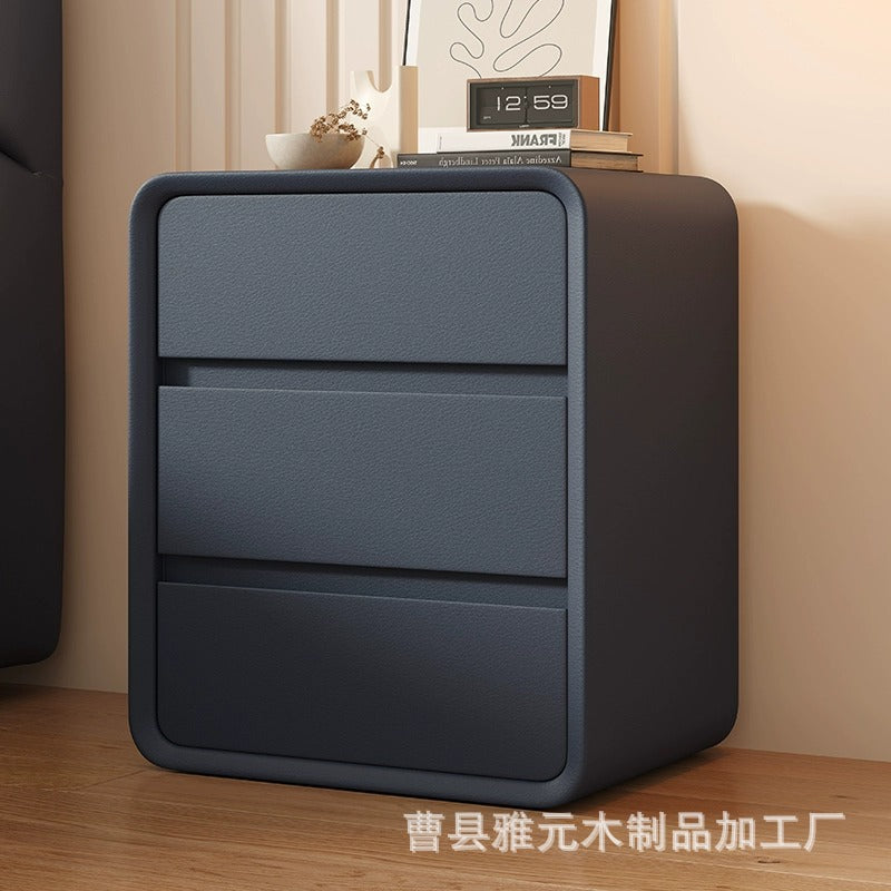 Cream White Minimalist Nightstand