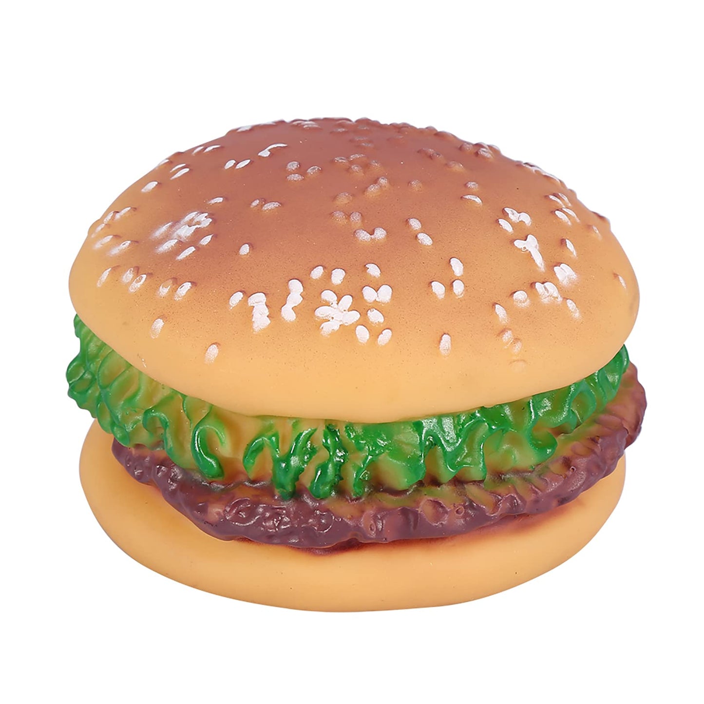 Hamburger Squeaky Dog Chew Toy
