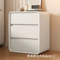 Cream White Minimalist Nightstand
