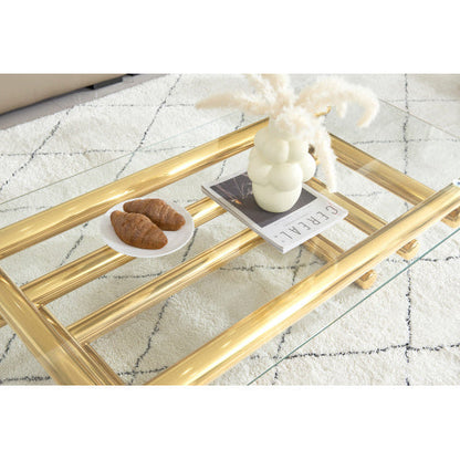 Rectangular Steel Coffee Table