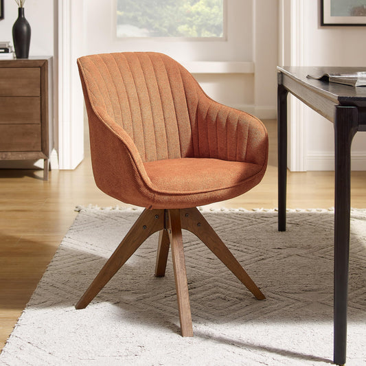 Mid-Century Oak Accent Desk Chair