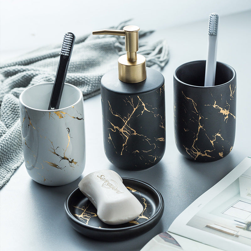 Marble Pattern Bathroom Vanity Set