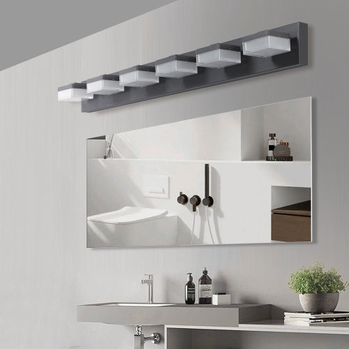 Black LED Vanity Mirror Fixture
