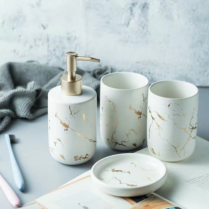 Marble Pattern Bathroom Vanity Set