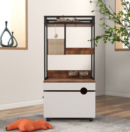 Cat Litter Box Cabinet & Tree