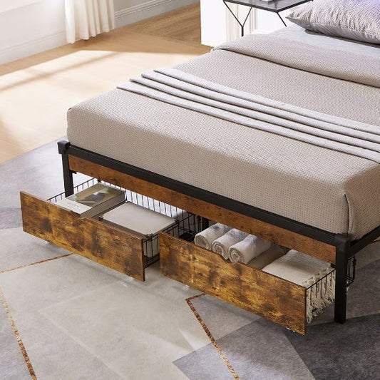 Full Bed with Drawers