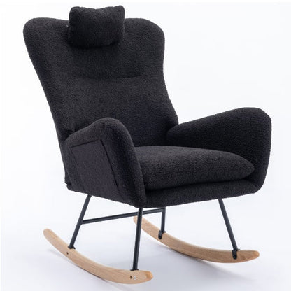 Teddy Fabric Wingback Glider