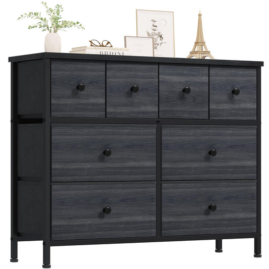 Wide 8-Drawer Fabric Dresser