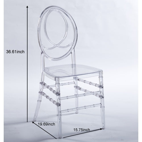 Plastic Dining Chair Set of 4 (II)