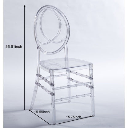 Plastic Dining Chair Set of 4 (II)