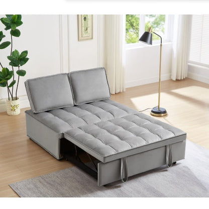 Velvet Convertible Sofa Bed