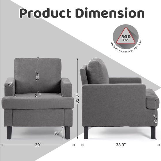 Upholstered Single Sofa Chair