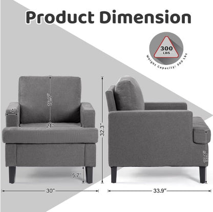 Upholstered Single Sofa Chair