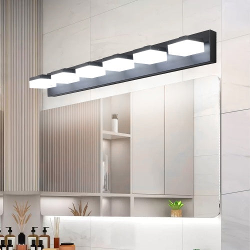 Black LED Vanity Mirror Fixture
