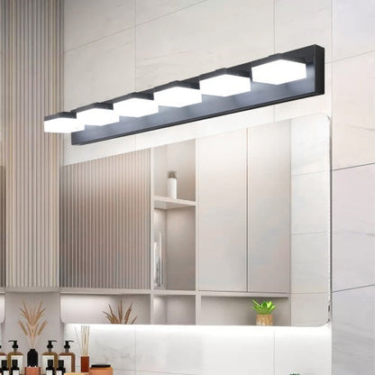 Black LED Vanity Mirror Fixture