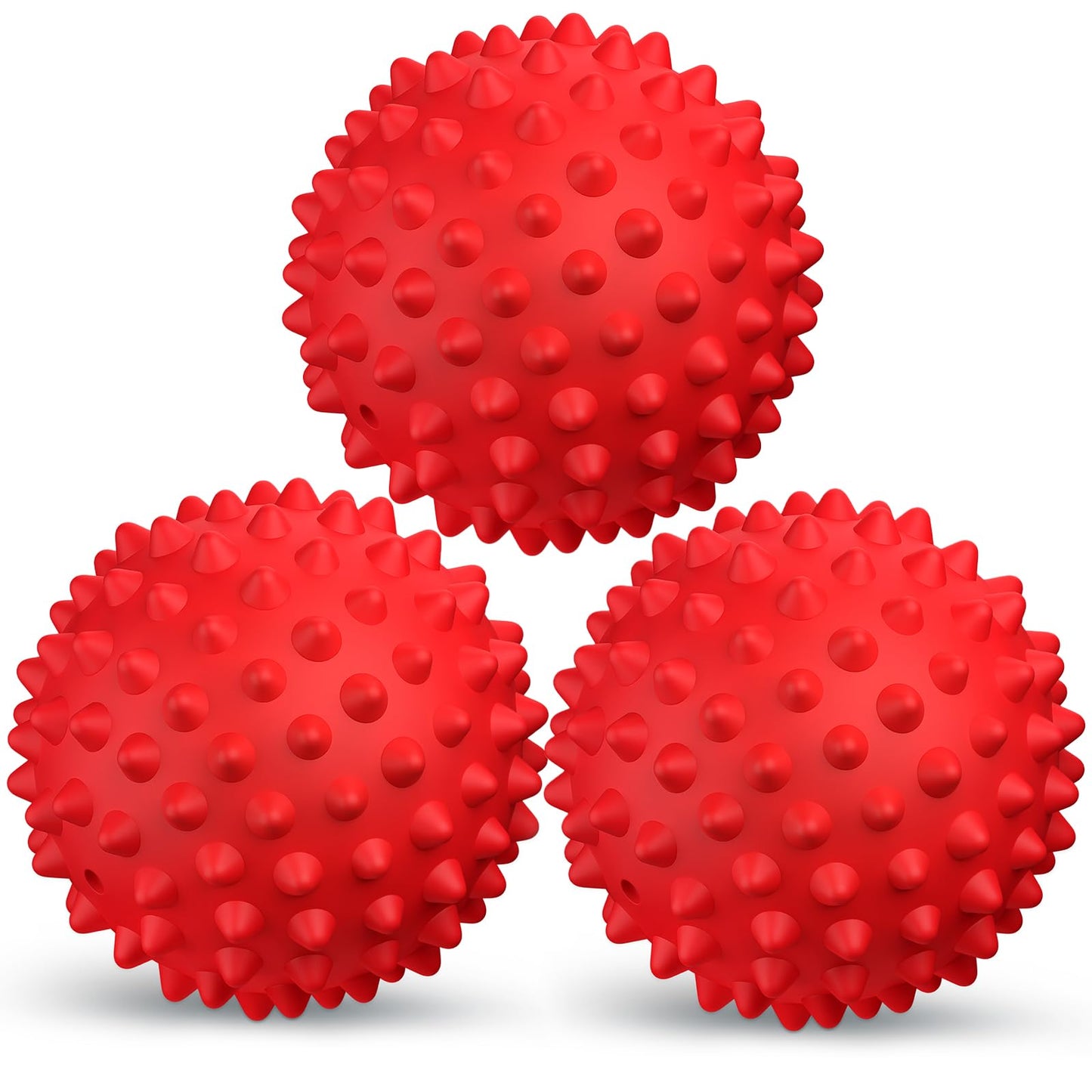 Spiky Rubber Dog Balls – 3 Pack