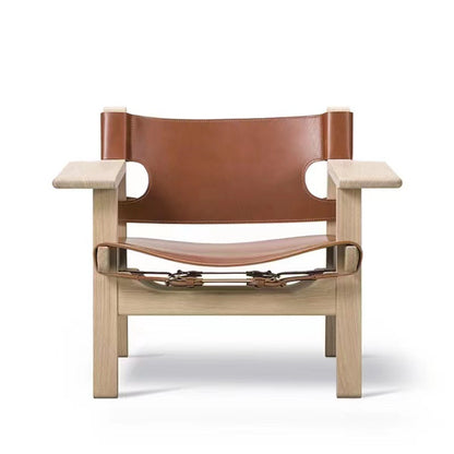 Spanish Vintage Leather Sofa Chair