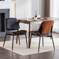 Retro Faux Leather Dining Chairs (Set of 2)